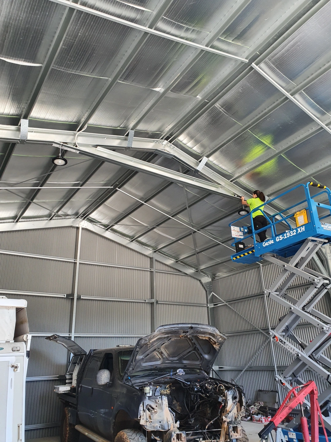 Tappers Electrical job: Shed fitout